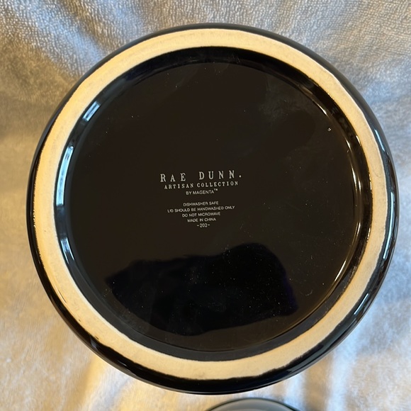 RAE DUNN | Black and Orange "Resting Bark Face" Canister - Picture 6 of 9